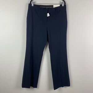 Ann Taylor The Trouser Dress Pant Size 12 Navy Blue Stretch